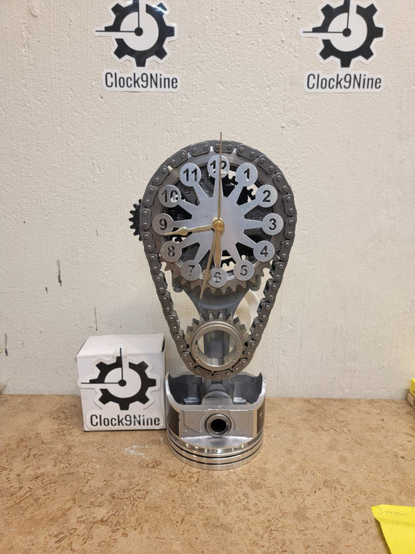 Buick Timing Chain Clock, Motorized, Rotating.
