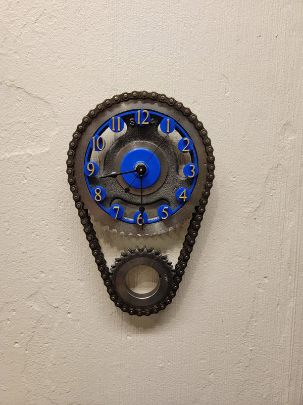 Chevy big Block Wall Clock – Corvette Art Timing Chain Decor