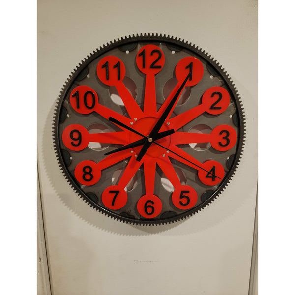 Chevy Flexplate clock, non rotating gear - Clock9nine