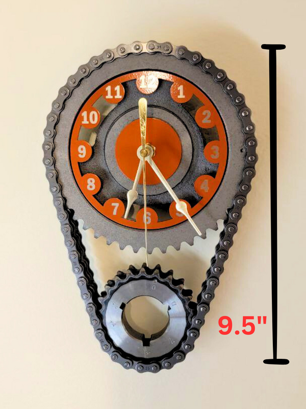 Vintage Chevy Small Block V8 Timing Chain Wall Clock – Corvette, camaro, Nova