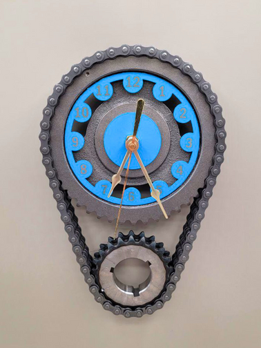 Chevy Small Block V8 Timing Chain Wall Clock – Corvette, camaro