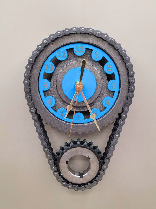 Vintage Chevy Small Block V8 Timing Chain Wall Clock – Corvette, camaro, Nova