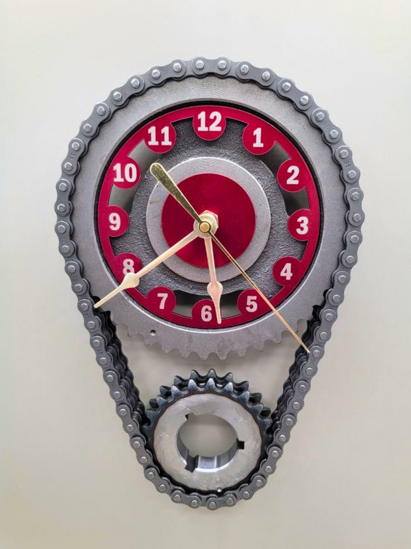 Vintage Chevy Small Block V8 Timing Chain Wall Clock – Corvette, camaro, Nova