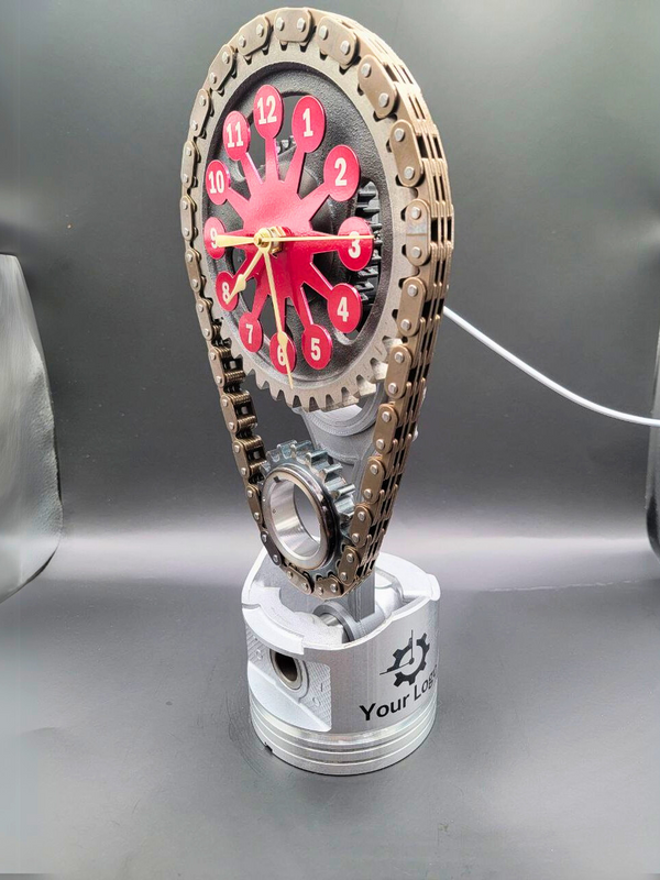 Engraved Piston- Dodge 440 Rotating Timing Chain Clock