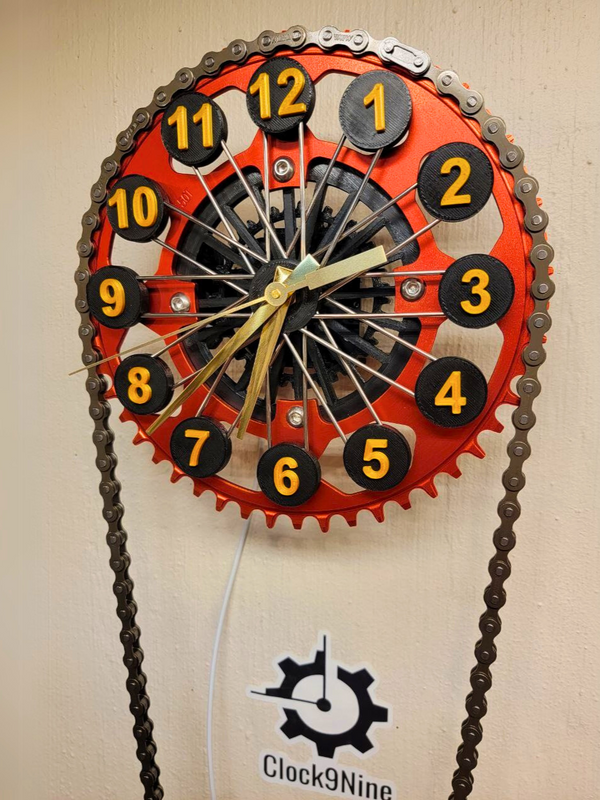 Bicycle Spoke Art Clock – Unique Bicycle Wall Art, Gift for Cyclists