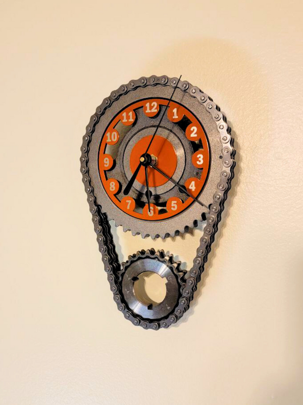 Vintage Chevy Small Block V8 Timing Chain Wall Clock – Corvette, camaro, Nova