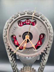 Pontiac Timing Chain Clock with Rotating Gears, Piston Car Part