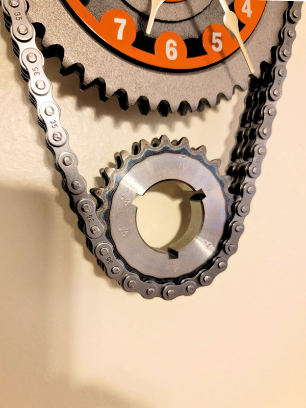 Vintage Chevy Small Block V8 Timing Chain Wall Clock – Corvette, camaro, Nova