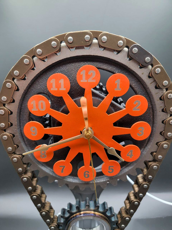 Engraved Piston- Dodge 440 Rotating Timing Chain Clock