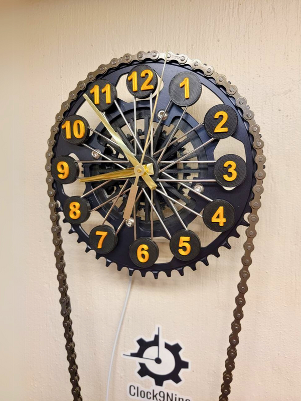 Bicycle Spoke Art Clock – Unique Bicycle Wall Art, Gift for Cyclists