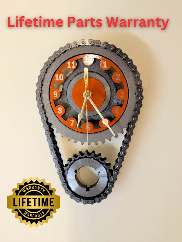 Vintage Chevy Small Block V8 Timing Chain Wall Clock – Corvette, camaro, Nova