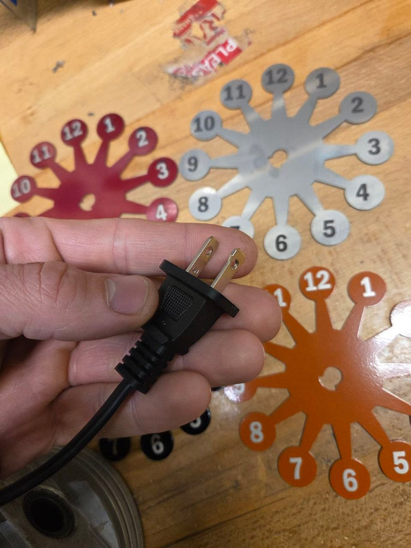 Ford 351 Timing Chain Clock with Rotating Gears, Car Part Clock, Personalize the stand