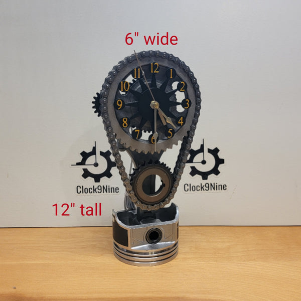 Chevy Small block Timing Chain Clock, Motorized, Rotating.