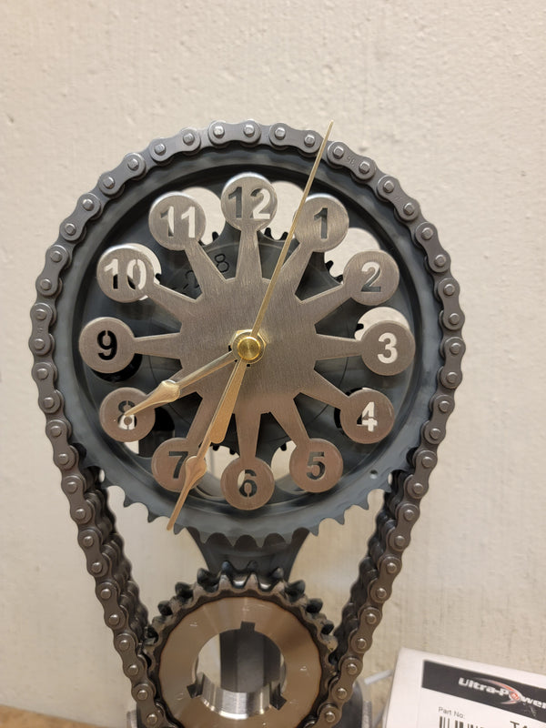 Chevy Small block Timing Chain Clock, Motorized, Rotating.