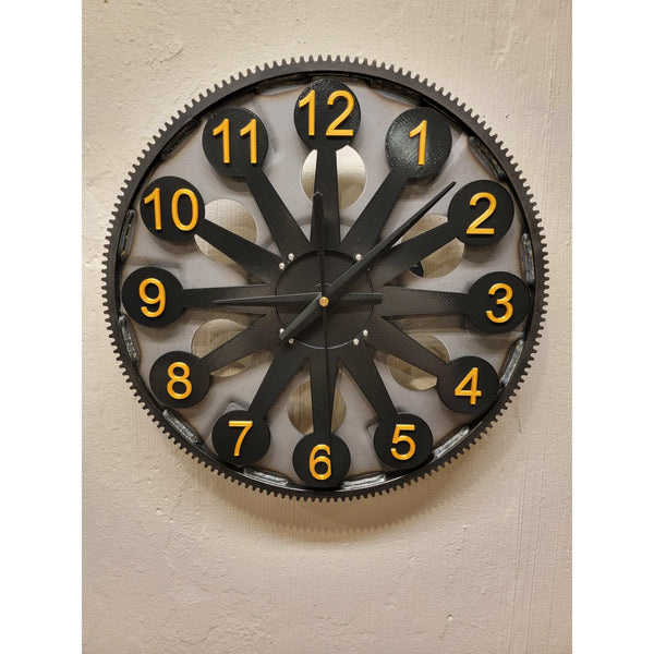 Chevy Flexplate clock, non rotating gear - Clock9nine