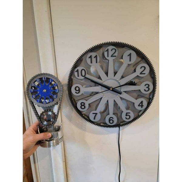 Chevy Flexplate clock, non rotating gear - Clock9nine