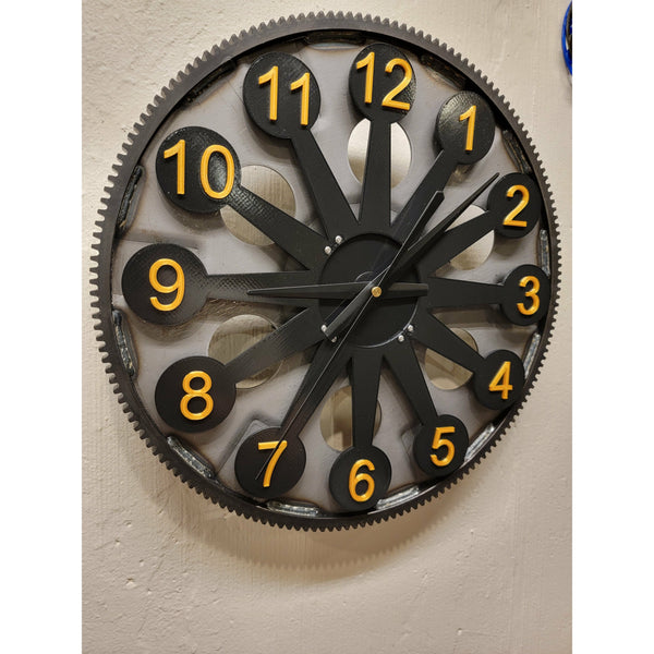 Chevy Flexplate clock, non rotating gear - Clock9nine