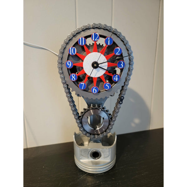 Chevy Small block Timing Set Clock, Motorized, Rotating. 5-7 day lead time. - Clock9nine