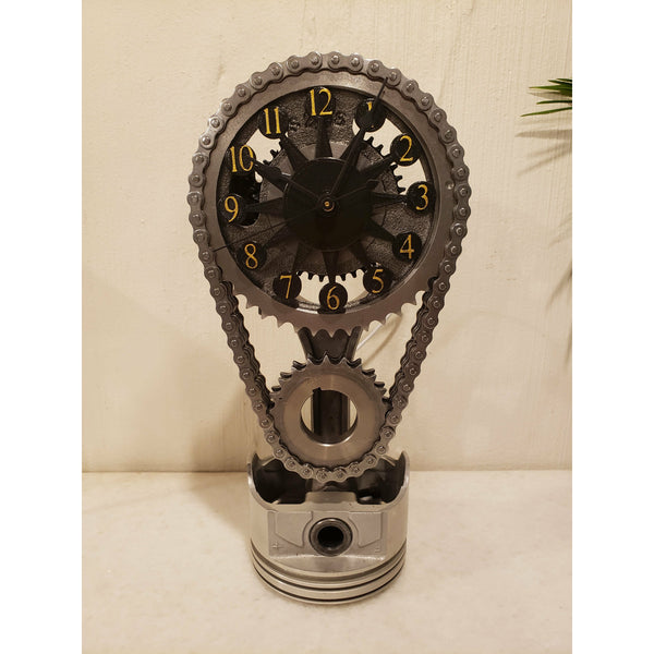 Ford 351 Timing Chain Clock, Motorized, Rotating. - Clock9nine