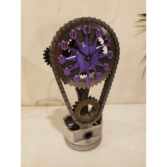 Ford 351 Timing Chain Clock, Motorized, Rotating. Clock9nine