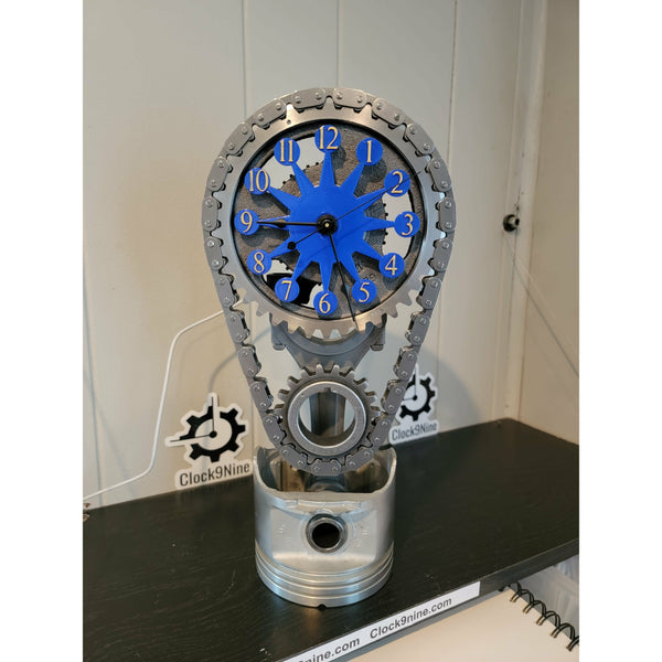 Mopar, Dodge Big block Timing Chain Clock, Motorized, Rotating. - Clock9nine