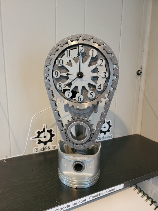 Mopar, Dodge Big block Timing Chain Clock, Motorized, Rotating. - Clock9nine