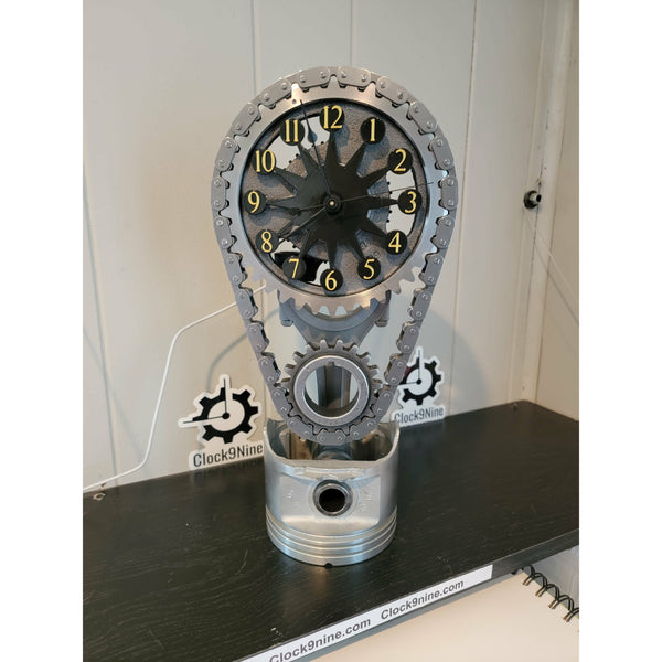 Mopar, Dodge Big block Timing Chain Clock, Motorized, Rotating. - Clock9nine