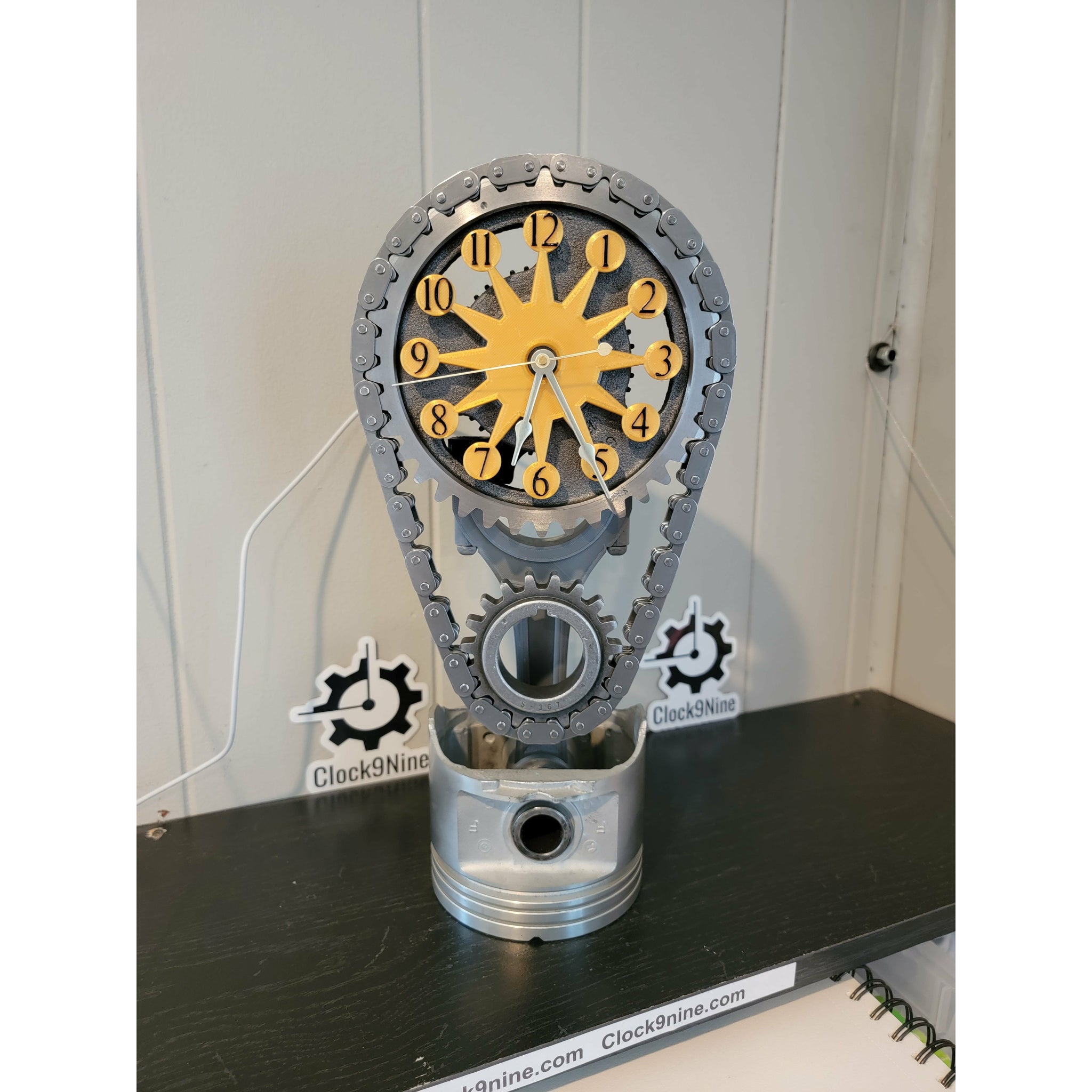 Dodge/Mopar and Chrysler Big block Timing Chain Clock, Motorized, Rota