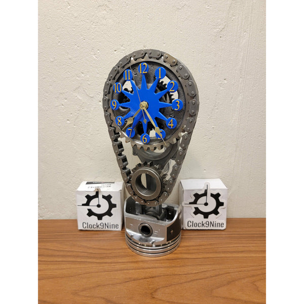 Oldsmobile Big block Timing Chain Clock, Motorized, Rotating. - Clock9nine